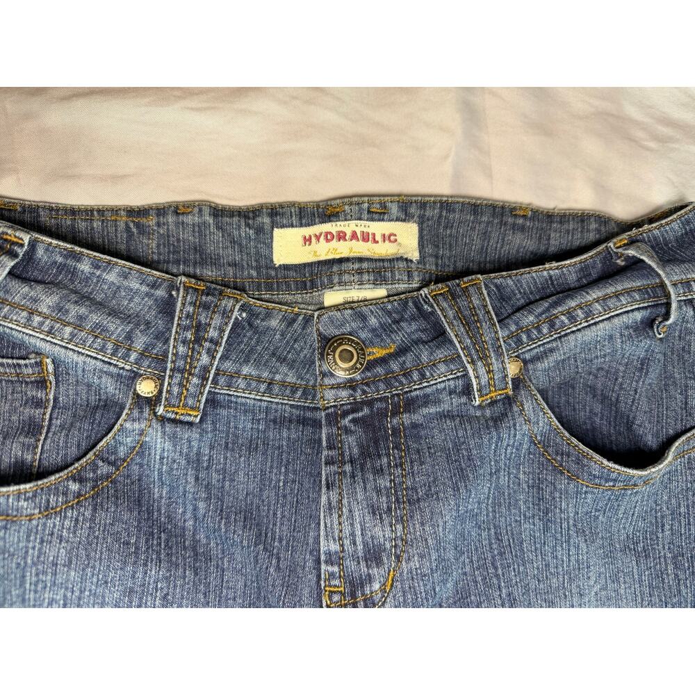 Vintage 1988 Hydraulic Low Rise Jeans Size 7/8 Boot Cut - Picture 4 of 6